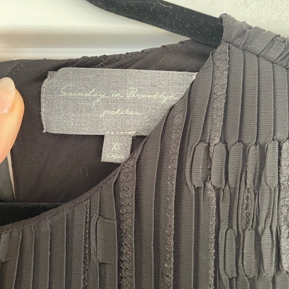 Anthropologie Sunday In Brooklyn Parlette Pleated Dress - XS - Picture 4 of 6